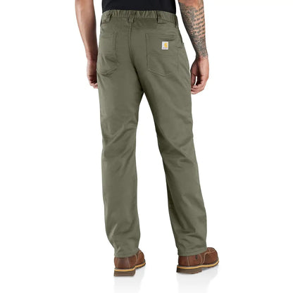 Olive green Carhartt Relaxed Straight Lined Pant perfect for work or casual wear