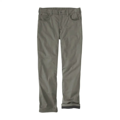 Gray casual Carhartt Relaxed Straight Lined Pant for a comfy relaxed straight look