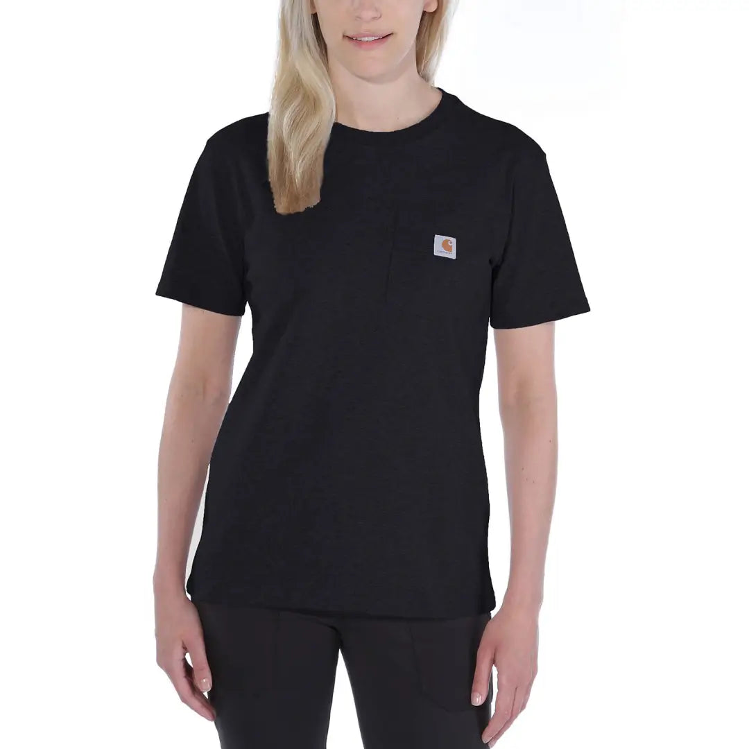 Black Carhartt t-shirt perfect for country clothing and outdoor adventures