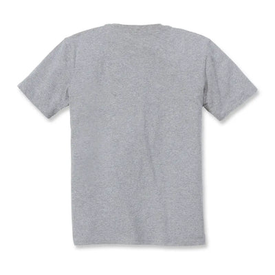Gray short-sleeved T-shirt from Carhartt Womens for country clothing and outdoors use