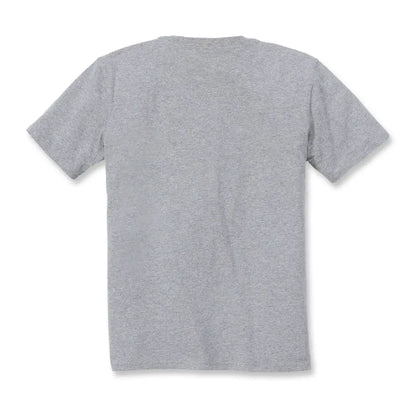 Gray short-sleeved T-shirt from Carhartt Womens for country clothing and outdoors use