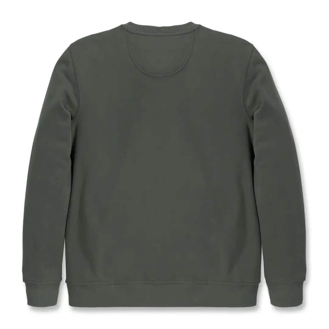 Olive green relaxed fit French terry Crewneck sweatshirt from Carhartt Womens country clothing