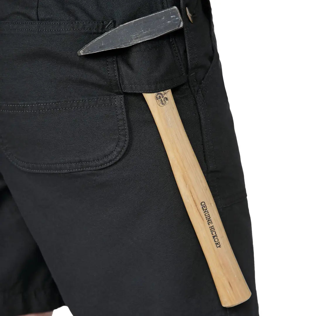 Hammer with black work pants from Carhartt Womens Rugged Flex relaxed fit for country clothing and hunting