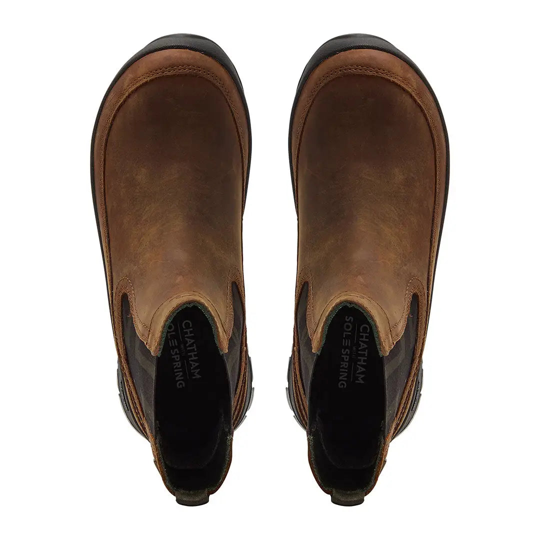 Chatham Badminton Ladies Waterproof Chelsea Boots in stylish brown leather