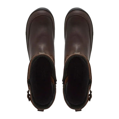 Chatham Bransdale Waterproof Tall Boots with side zippers in dark brown leather