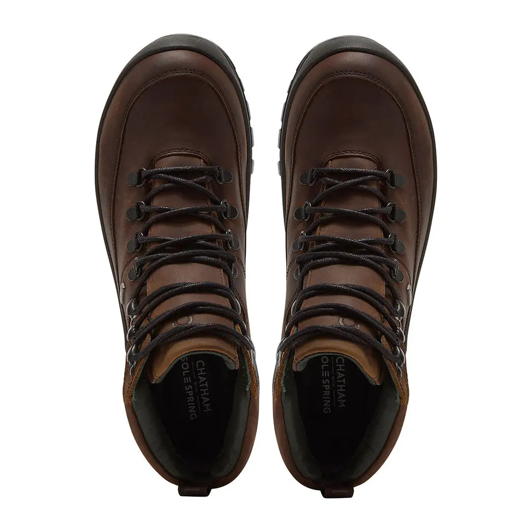 Chatham Challacombe Waterproof Hiker Boots with brown leather and black laces
