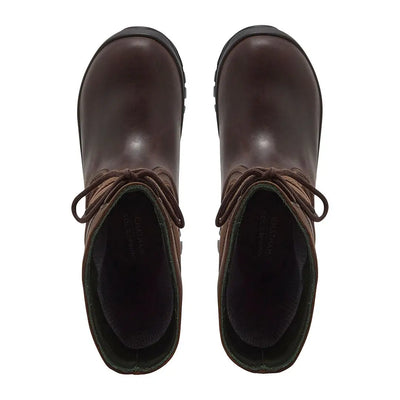 Chatham Cheltenham Ladies waterproof tall boots in brown leather with laces