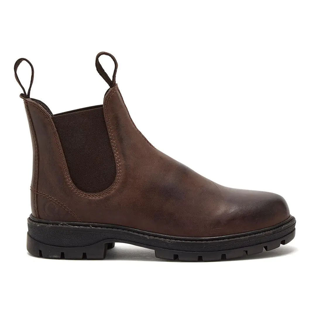 Chatham Oasby Ladies outdoor Chelsea boots with brown leather and lug sole