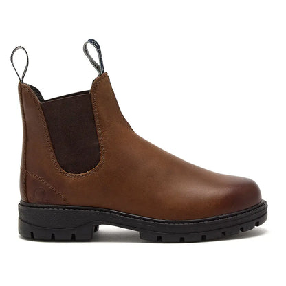 Chatham Oasby Ladies outdoor Chelsea boots with brown leather and black lug sole