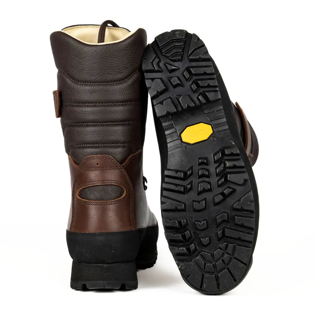 Dedito Haakan waterproof hunting boots in brown leather for outdoor country clothing