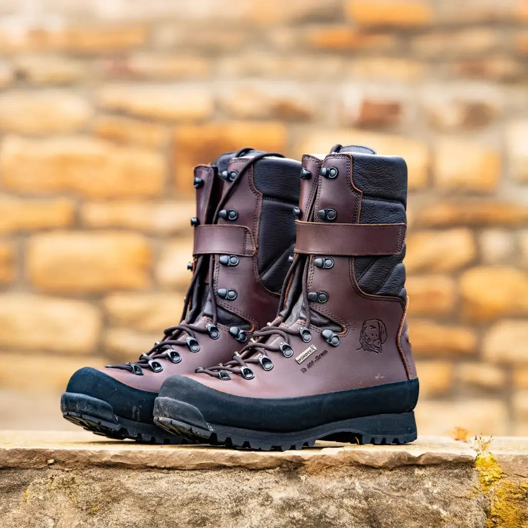 Dark brown Dedito Haakan Waterproof Boots for hunting and country outdoor clothing