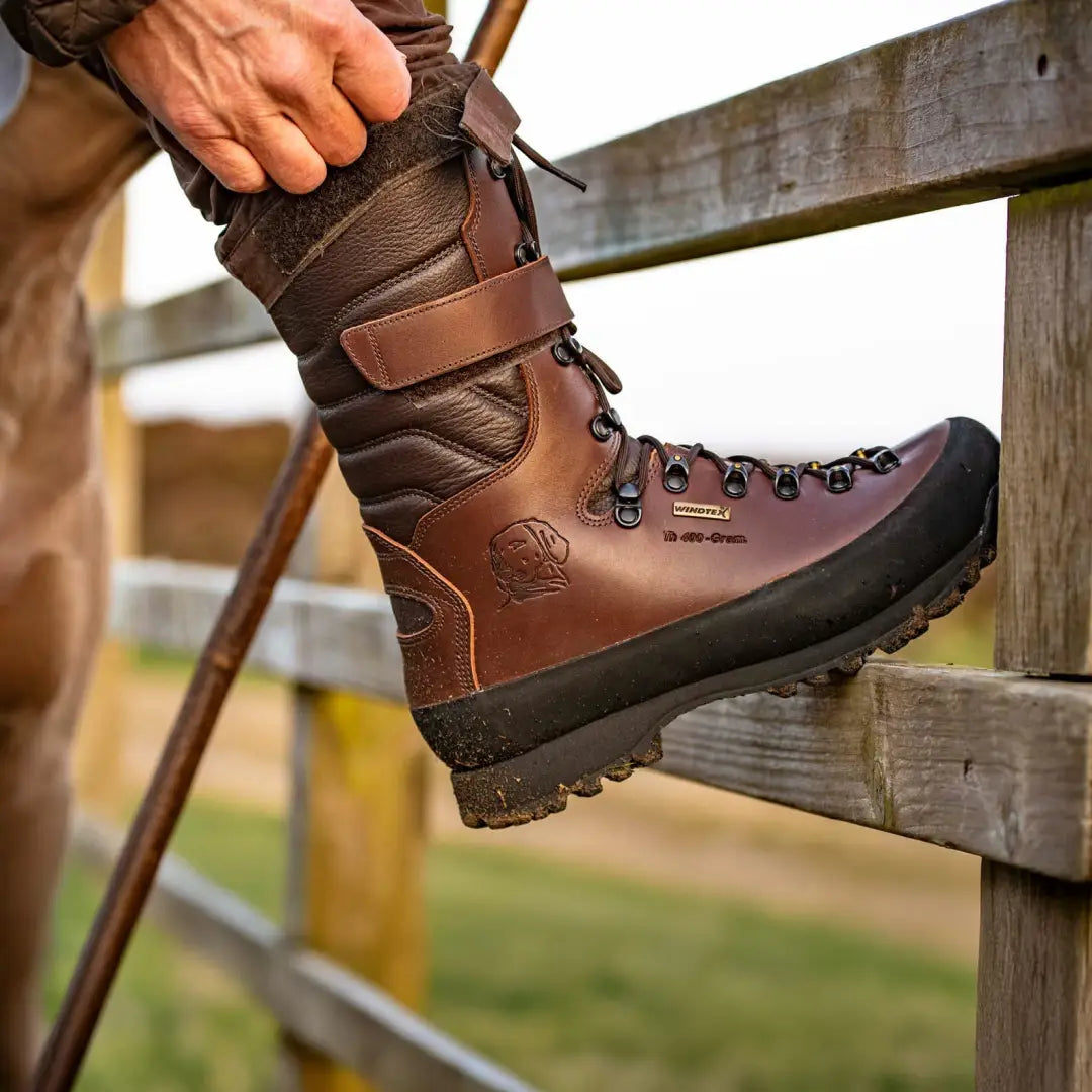 Dedito Haakan Waterproof Boots for hunting and outdoors, brown leather country clothing