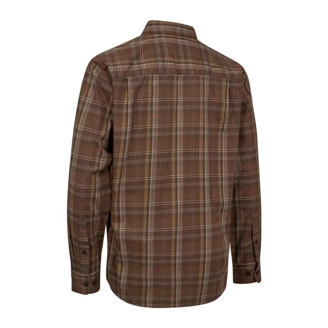 Deerhunter Ashton Shirt brown plaid long-sleeved country clothing for hunting outdoors