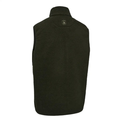 Olive green fleece vest from Deerhunter Atlas Fleece Waistcoat for country clothing and hunting outdoors