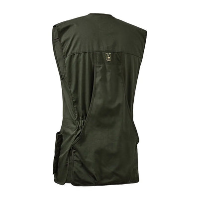 Olive green Deerhunter Atlas Shooting Waistcoat perfect for outdoor adventures