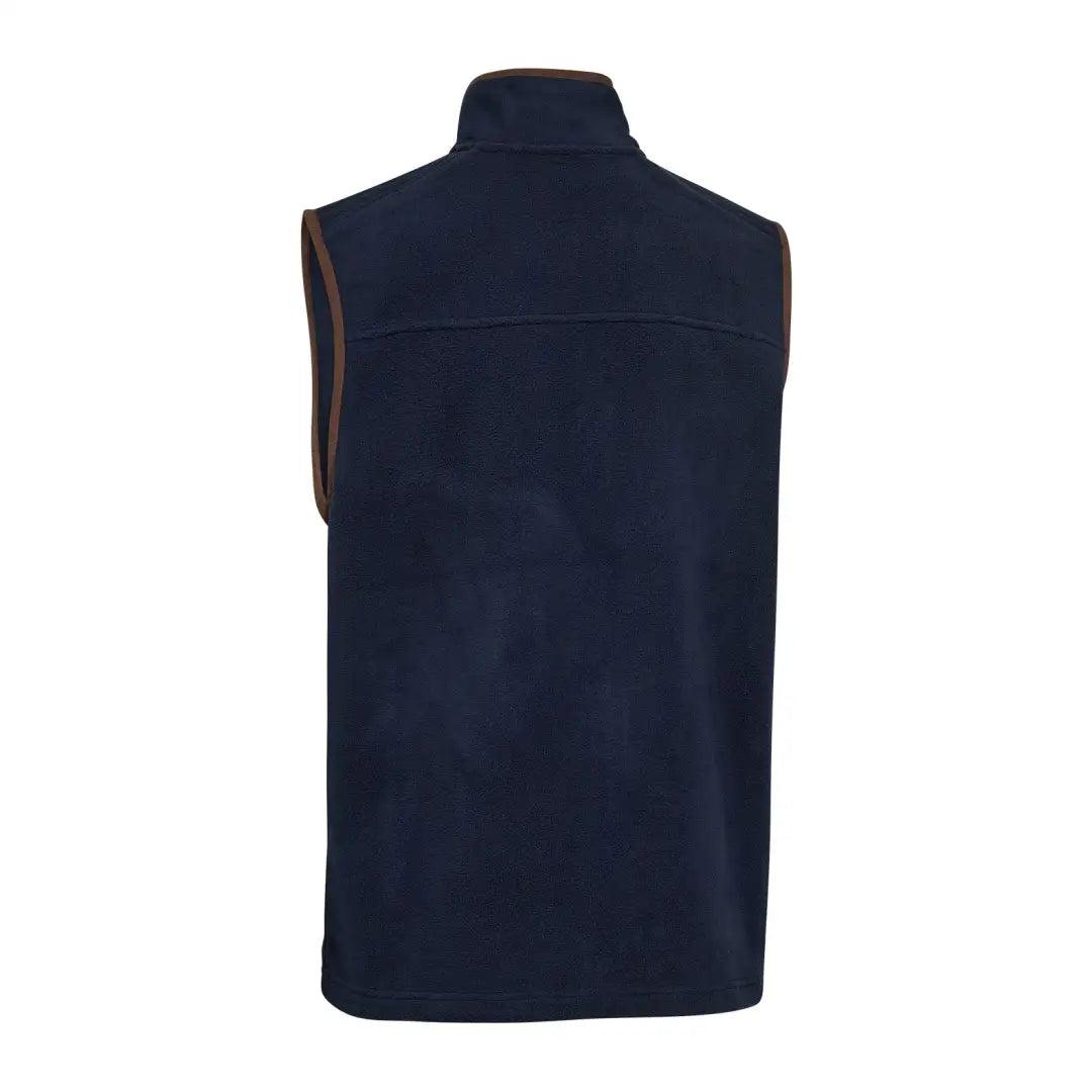 Navy blue Deerhunter Cumbria fleece waistcoat for casual outdoor style