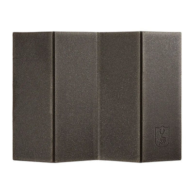 Deerhunter foldable sitting pad with dark gray textured panel for comfy seating