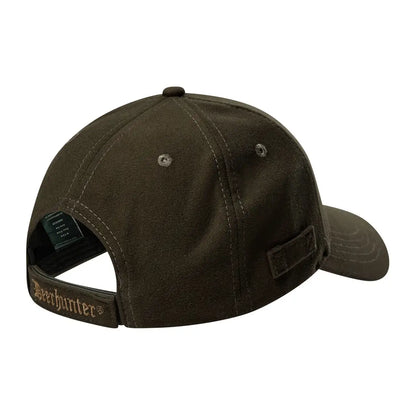 Olive green Deerhunter Game Cap perfect for hunting and country clothing lovers