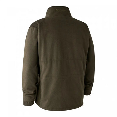 Dark green Deerhunter Gamekeeper Jacket with high collar and water-repellent fleece