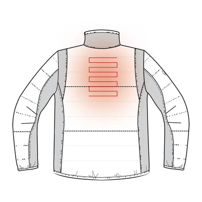Deerhunter Heat Padded Jacket featuring red heating elements on the chest area