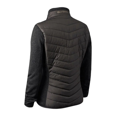 Black quilted fleece Deerhunter Lady Caroline Padded Jacket for stylish warmth