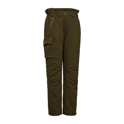Olive green cargo pants from Deerhunter Lady Muflon Pro winter trousers for hunting and country clothing