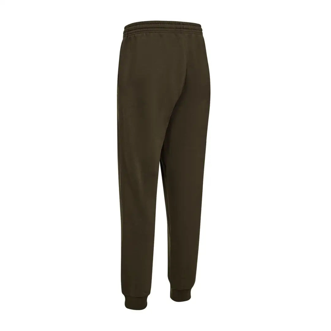 Olive green Deerhunter Logo sweat trousers for country clothing and hunting trips