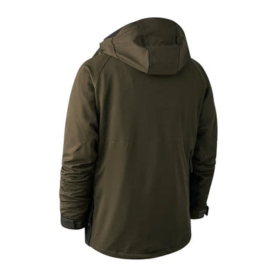 Dark green Deerhunter Muflon Jacket with zipper closure for stylish outdoor wear
