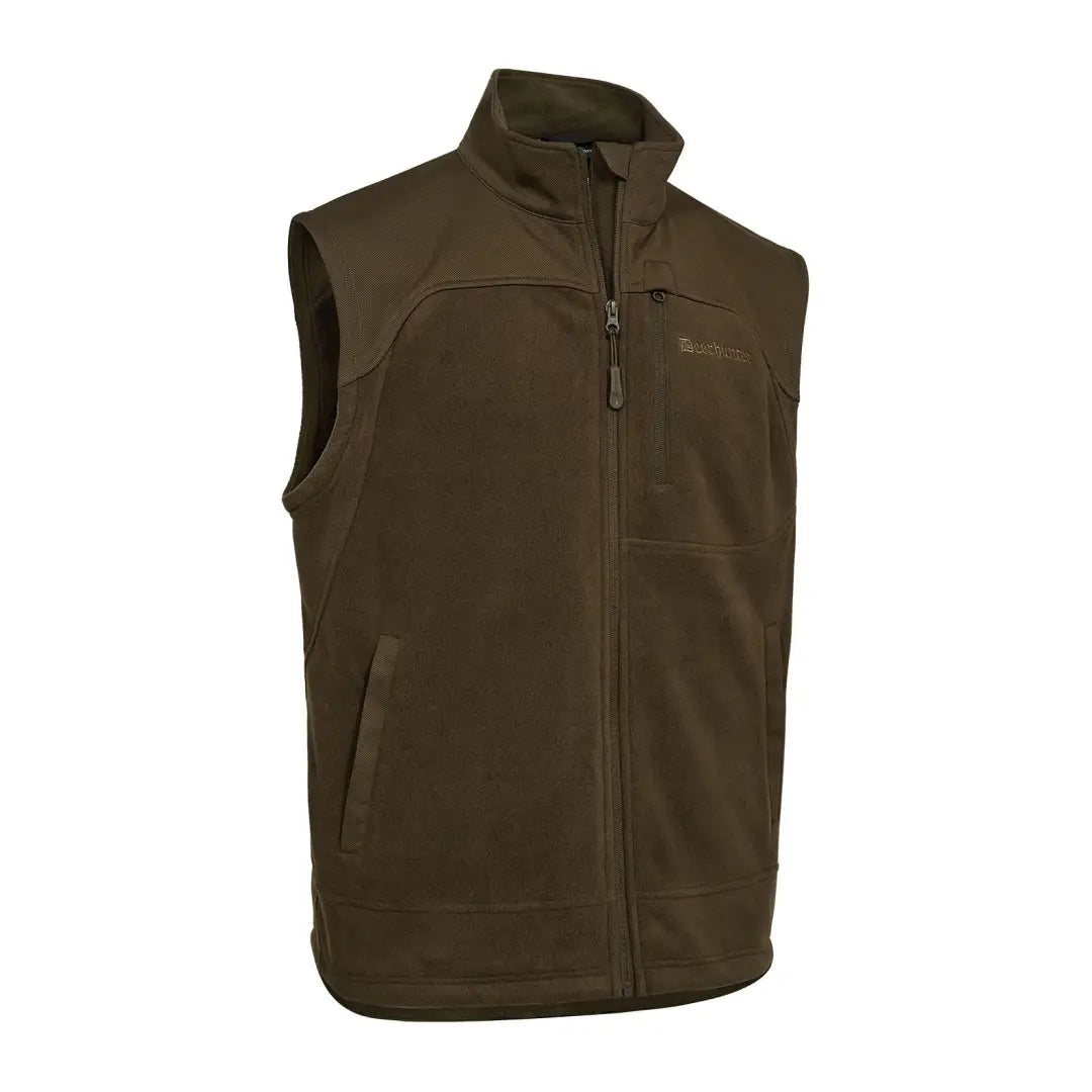 Olive green fleece waistcoat from Deerhunter Muflon Pro for country clothing and hunting