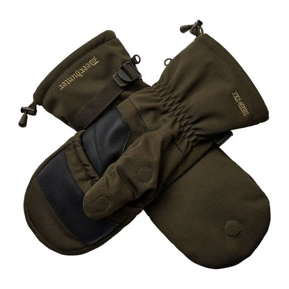 Olive green deerhunter muflon pro glomitts for hunting warmth and style
