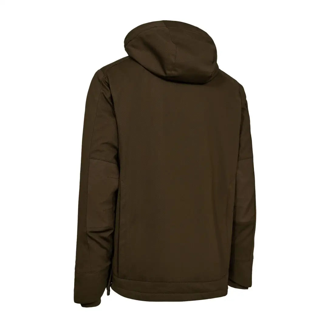 Olive green Deerhunter Muflon Pro Jacket with hood for outdoor adventures