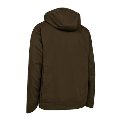 Olive green hooded Deerhunter Muflon Pro Light Jacket for outdoor adventures
