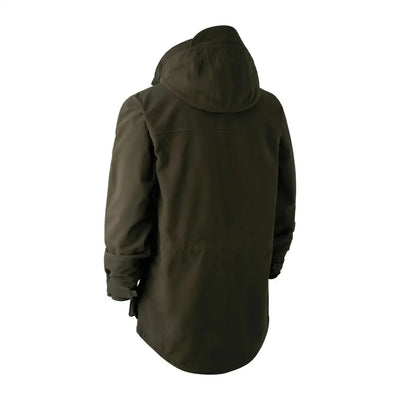 Dark green Deerhunter Pro Gamekeeper Jacket with curved hem and Deer-Tex® performance shell