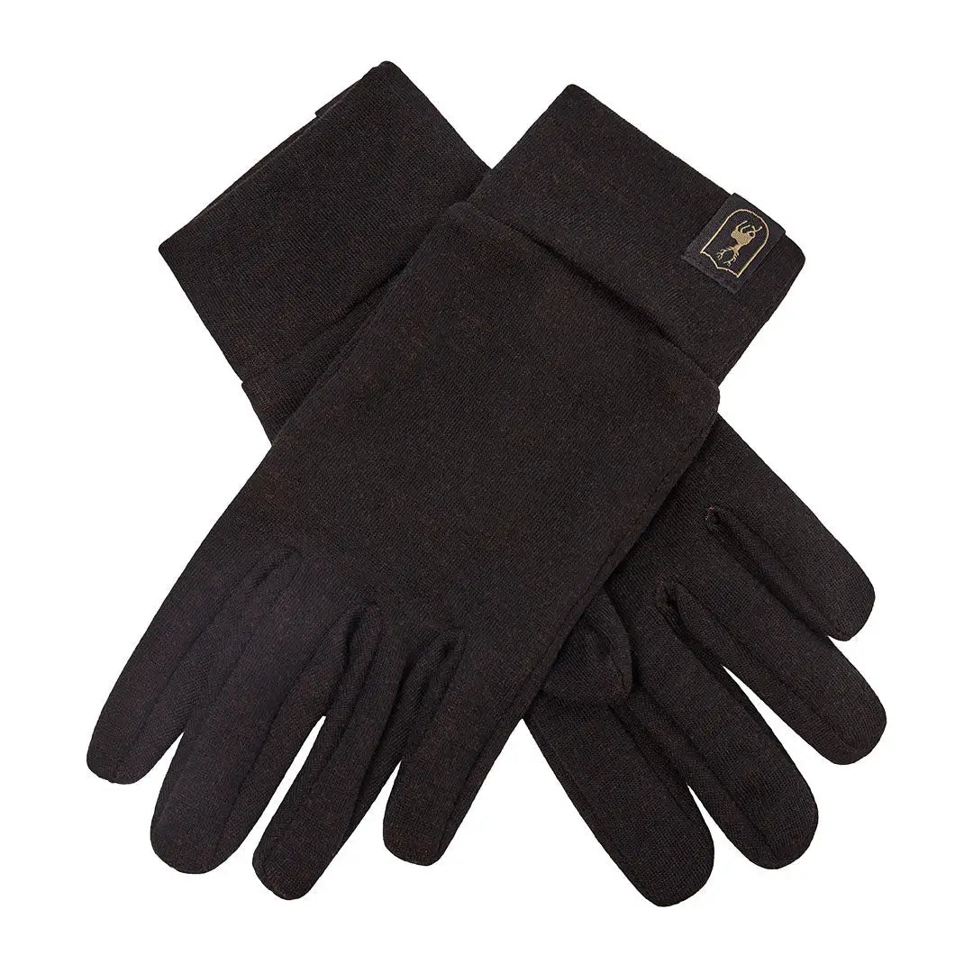 Black knit Deerhunter Quinn Merino Gloves, cozy merino gloves for chilly days