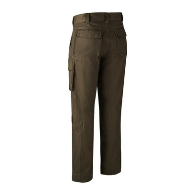 Dark green Deerhunter Rogaland Trousers with pockets, perfect for outdoor adventures