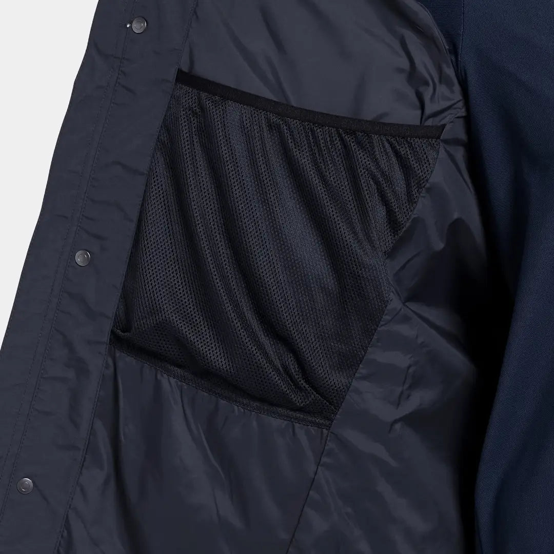 Dark blue Didriksons Andreas Parka 2 with mesh pocket for country clothing and outdoors