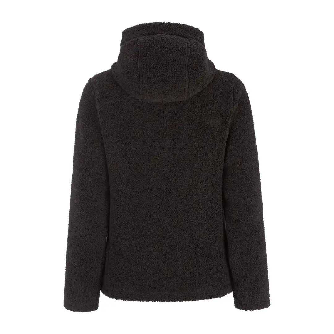 Black hooded fleece jacket for women from Didriksons, perfect for country clothing and outdoors