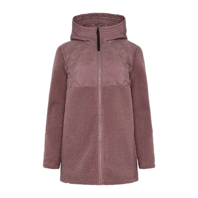 Mauve fleece jacket for outdoors or country clothing, stylish and cozy for hunting trips