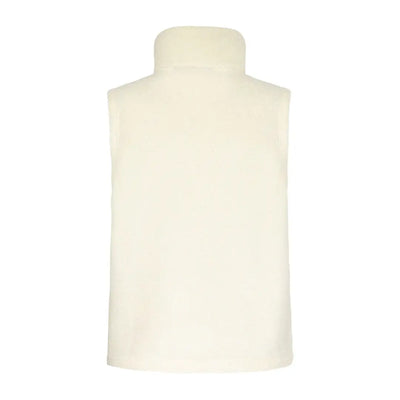 Cream-colored fleece vest from Didriksons Kiana, perfect for country clothing style
