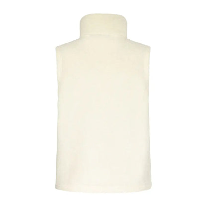 Cream-colored fleece vest from Didriksons Kiana, perfect for country clothing style