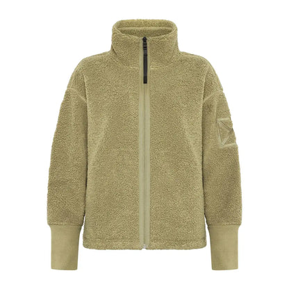 Olive green Didriksons Mella 3 Full Zip Fleece perfect for winter snow and country hunting