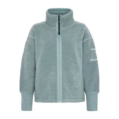 Light blue Didriksons Mella 3 fleece jacket for country clothing and outdoor activities