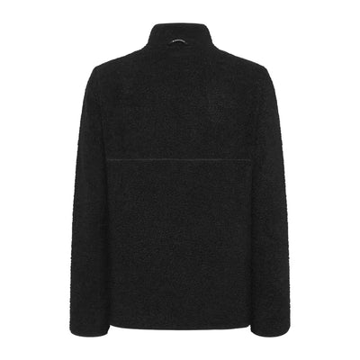 Black Didriksons Phoenix fleece jacket with high collar for country clothing and outdoors