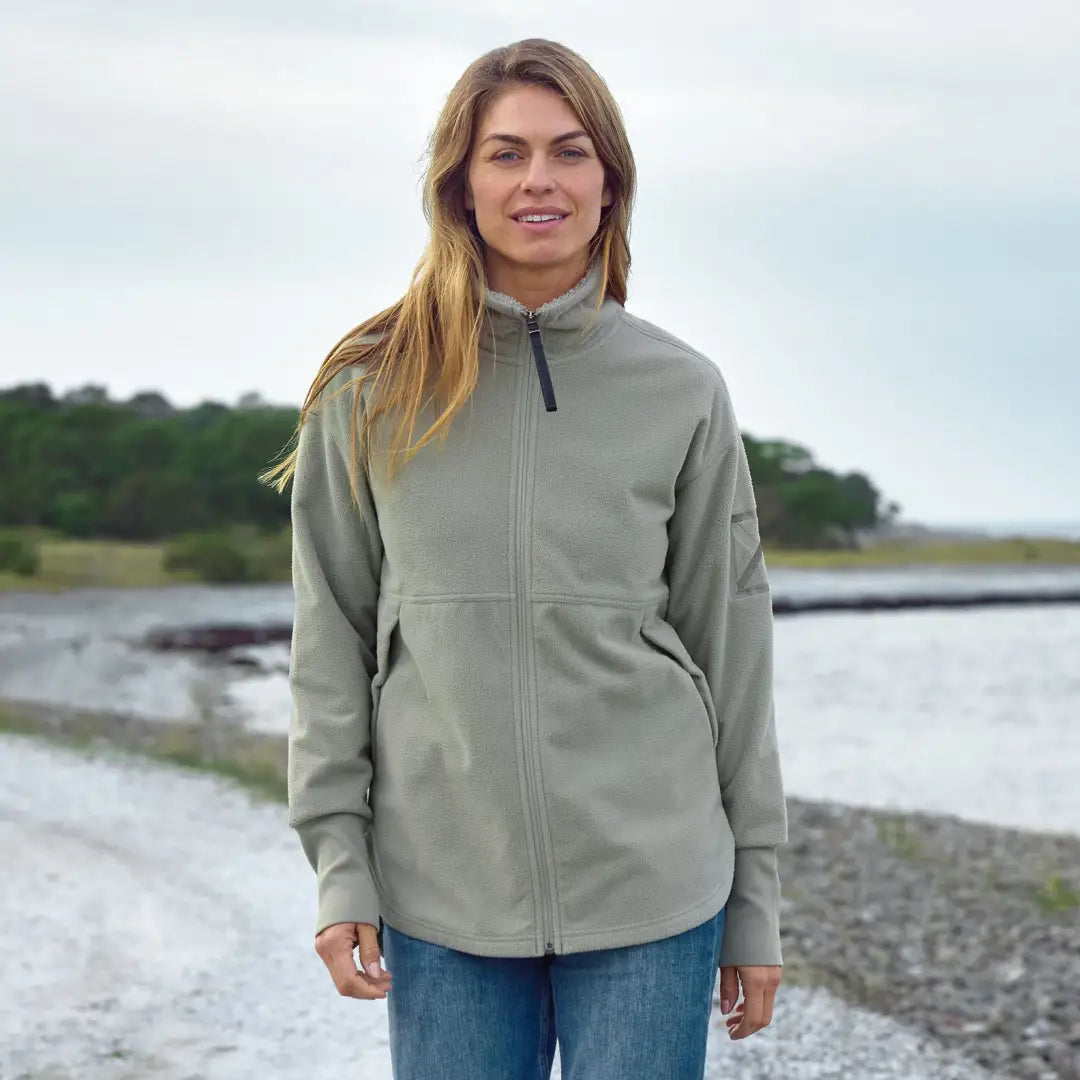 RONJA Didriksons Womens Ronja Full Zip Sweater