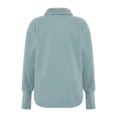 Light blue Didriksons Ronja fleece sweatshirt perfect for country clothing and outdoors