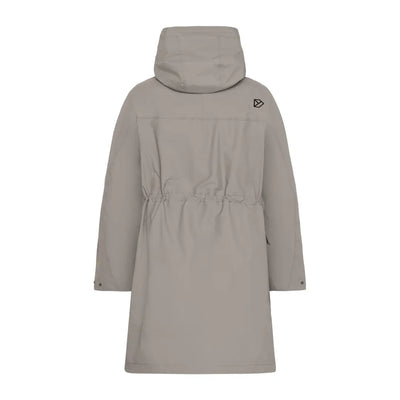 Light gray Didriksons Thelma Womens Parka in iconic Didriksons style, fully waterproof and windproof