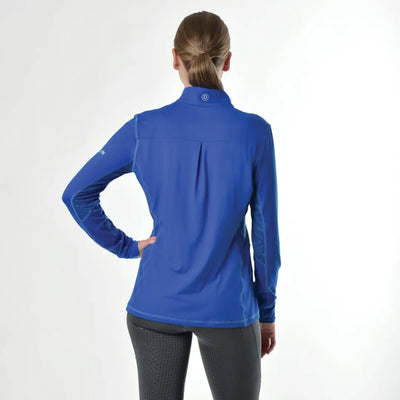 Blue Dublin Kylee Long Sleeve Shirt II worn by a person facing away from the camera