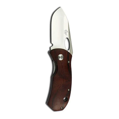Enlan EL-05 folding knife with wooden handle for hunting outdoors