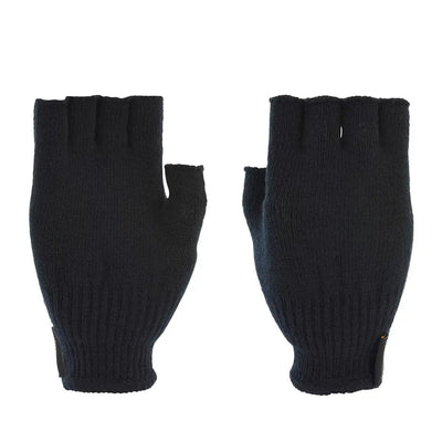 Black Thinny Fingerless Gloves with ribbed texture and elastic cuffs from Extremities