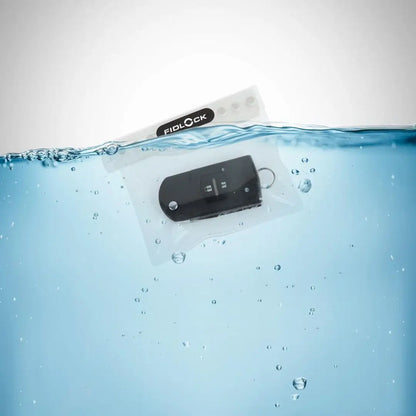 Waterproof key pouch in Fidlock Mini Dry Bag Transparent for all your adventures